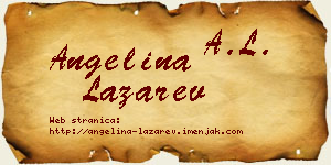 Angelina Lazarev vizit kartica